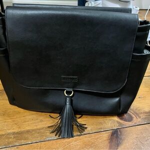 Skip Hop Black Baby Bag with Sleek Design - convertible backpack diaper bag